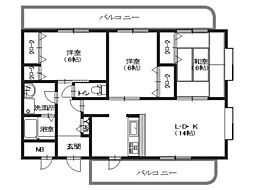 プリマヴェーラ 3LDKの間取図画像