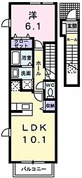 ベルフィオーレ2 1LDKの間取図画像