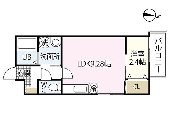 Ｅｓｐｅｒａｎｚａ江波 ｜広島県広島市中区江波二本松2丁目(賃貸アパート1LDK・3階・29.17㎡)の写真 その2