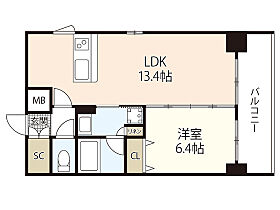 広島県広島市中区銀山町（賃貸マンション1LDK・10階・43.66㎡） その2