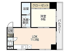 セブンセブンきむら  ｜ 広島県広島市南区的場町2丁目（賃貸マンション1LDK・7階・37.56㎡） その2