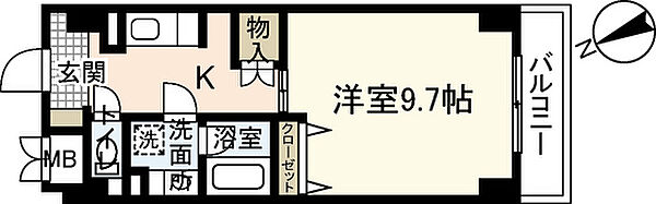 T-2FLAT ｜広島県広島市東区牛田新町1丁目(賃貸マンション1K・2階・32.30㎡)の写真 その2