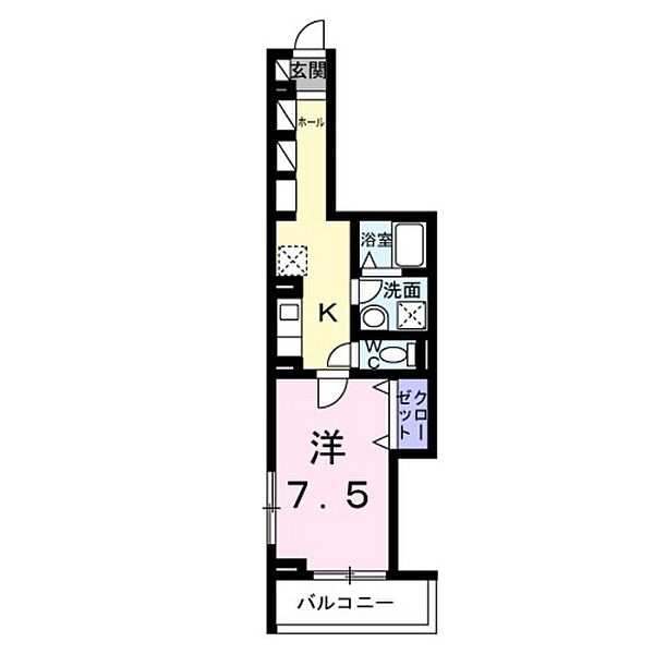 広島県広島市安佐南区中須2丁目(賃貸アパート1K・3階・32.30㎡)の写真 その2