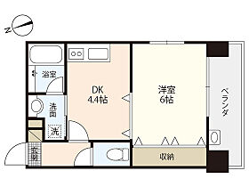 広島県広島市中区十日市町2丁目（賃貸マンション1DK・6階・27.41㎡） その2