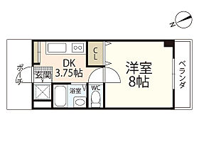 広島県広島市安佐南区西原2丁目（賃貸マンション1K・3階・26.00㎡） その2