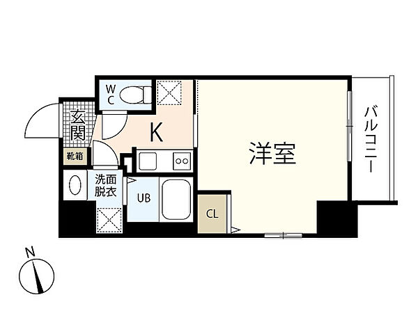 ウェンディ橋本町 ｜広島県広島市中区橋本町(賃貸マンション1K・8階・29.03㎡)の写真 その2