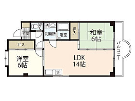 広島県広島市安佐南区大町東3丁目（賃貸マンション2LDK・2階・56.10㎡） その2