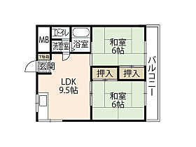 広島県広島市安芸区船越南2丁目（賃貸マンション2LDK・2階・46.37㎡） その2