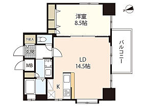 広島県広島市中区富士見町（賃貸マンション1LDK・11階・56.33㎡） その2