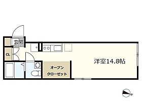 広島県広島市東区牛田新町3丁目（賃貸アパート1R・2階・29.20㎡） その2