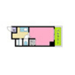 ローゼ比治山 9階1Kの間取り