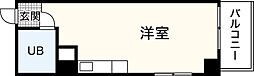 LUCIR十日市 ワンルームの間取図画像