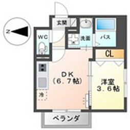 間取図画像 1DK