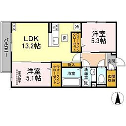 間取図画像 2LDK