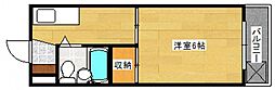 第五KSNビル 1Kの間取図画像