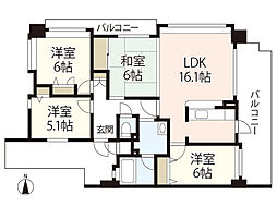 フローレンス吉島東 4LDKの間取図画像