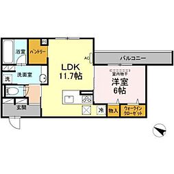 間取図画像 1LDK