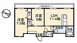 間取図画像 2LDK