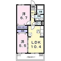 間取図画像 2LDK