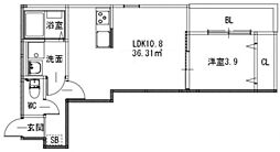 PROSPERITA I 1LDKの間取図画像