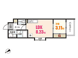 間取図画像 1LDK