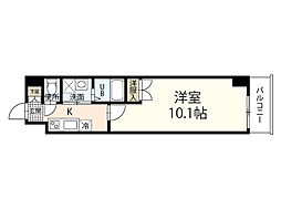 Soleado十日市 1Kの間取図画像