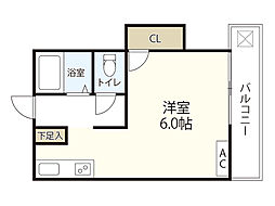 ウェール千田 ワンルームの間取図画像