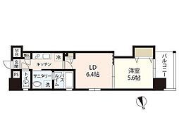 グレースヒルズ 1LDKの間取図画像