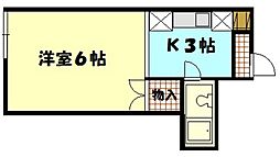 ハイツ・カリメラ 1Kの間取図画像