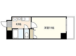十日市森野ビル 1Kの間取図画像