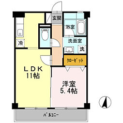 ROOMBOWWOW 1LDKの間取図画像
