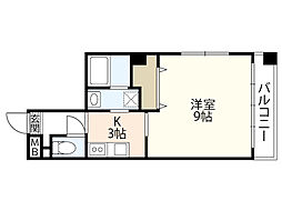 コンシュラ 1Kの間取図画像