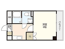 メゾン大須賀 1Kの間取図画像