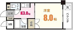 エムビル 1Kの間取図画像