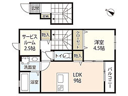 ソリエ長束 1SLDKの間取図画像