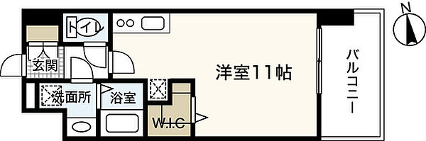 広島県広島市中区土橋町(賃貸マンション1R・11階・27.81㎡)の写真 その2