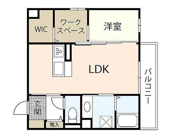 コーボレーション翠 ｜広島県広島市南区翠2丁目(賃貸アパート1LDK・1階・38.24㎡)の写真 その2