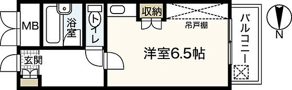 広島県広島市中区宝町(賃貸マンション1R・4階・20.06㎡)の写真 その2