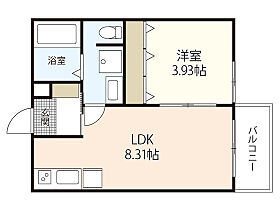 N-庚午北  ｜ 広島県広島市西区庚午北4丁目（賃貸アパート1LDK・1階・30.18㎡） その2