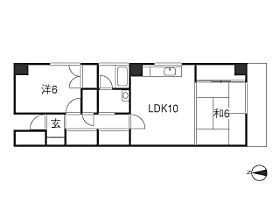 箕浦ハイツ  ｜ 広島県広島市西区井口3丁目（賃貸マンション2LDK・4階・58.00㎡） その2