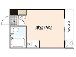 さくらビル ワンルームの間取図画像