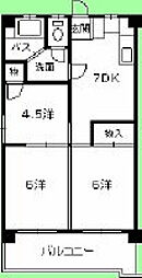 坂内建設ビル 3DKの間取図画像