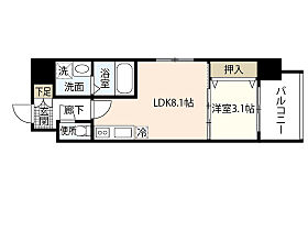 広島県広島市南区西蟹屋3丁目（賃貸アパート1LDK・8階・29.98㎡） その2