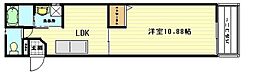 コーディアルグリーン 1DKの間取図画像