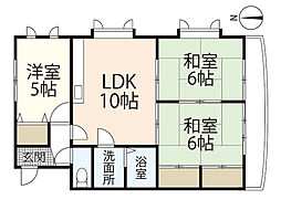 メゾン・ド・谷口 3LDKの間取図画像