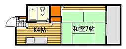 間取図画像 1K