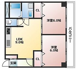 間取図画像 2LDK