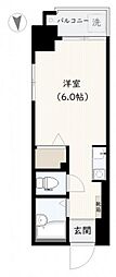 ベルミヤジ ワンルームの間取図画像
