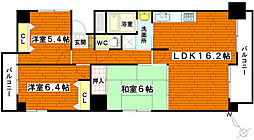 アイムス比治山 3LDKの間取図画像