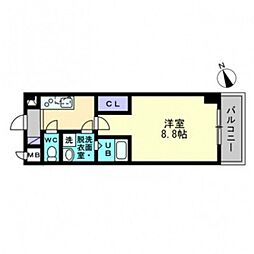 五日市OKビル 1Kの間取図画像